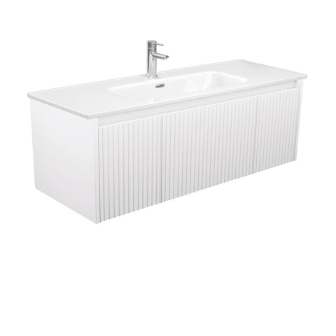 Fienza Joli Alina Satin White 1200 Wall-Hung Vanity JOL120RW