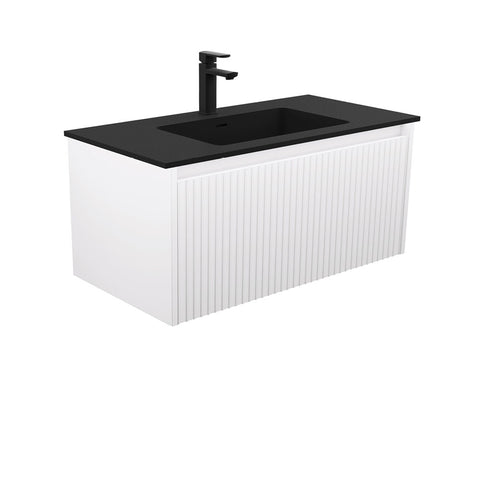 Fienza Montana Alina Satin White 900 Wall-Hung Vanity MON90RW