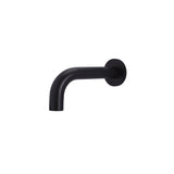 Meir Round Curve Wall Bath Spout 130mm MS05-130 Matte Black (3757268435004)