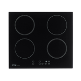 Omega Cooktop 60cm, 4 zone Induction cooktop, frameless, touch control Black OCI64PP