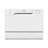 Omega Dishwasher Freestanding 55cm Compact, 6 place settings, White ODW101W