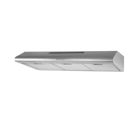 Omega Rangehood Fixed 90cm, 338m³/hr max airflow, Stainless Steel ORF90XL