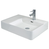 Seima Pacto 600 Basin Wall White Rb with Overflow One Taphole 191250 (4516800036924)