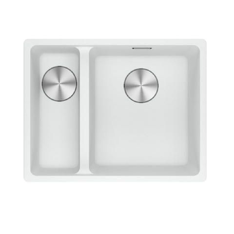 Franke Sink Maris 560mm 1 and 1/2 Bowl Left Hand Topmount (Inc.DT651) Polar White MRG 660/34-15FPC SBL PW
