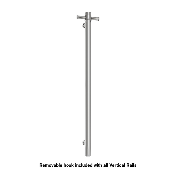 Thermogroup Straight Round Vertical Bar 900x142x100mm (Heated) Polishe