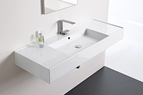 ADP Teorema Wall Basin 1200 Centre Bowl White TOPCTEO120GWC