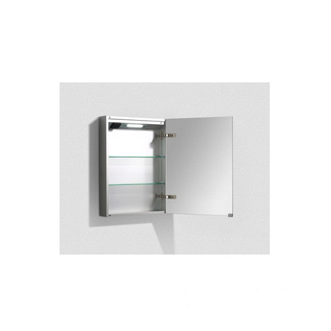 Belbagno Aluminium LED Mirror Cabinet 500x126x700 SPC-1-500-II