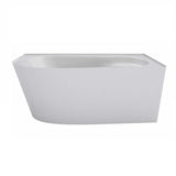 Decina Natalia 1700 Right Back to Wall Freestanding Bath White NA1700RW