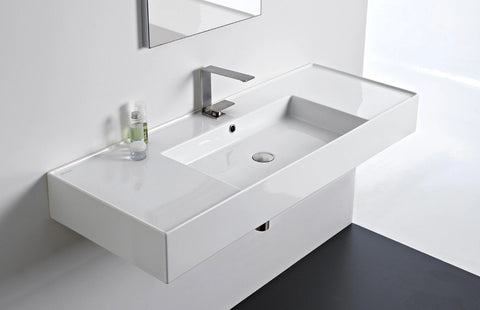 ADP Teorema Wall Basin 1000 Centre Bowl White TOPCTEO100GWC