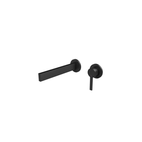 Phoenix Lexi MKII Wall Basin Mixer Set 200mm Matte Black 123-7810-10