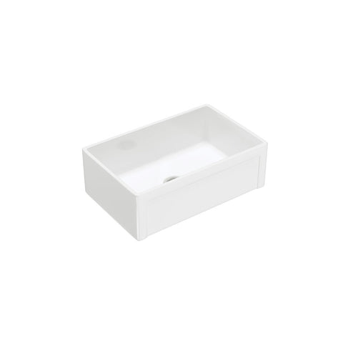 Fienza Winston Single Butler Sink Medium 750x470x250mm White 68703