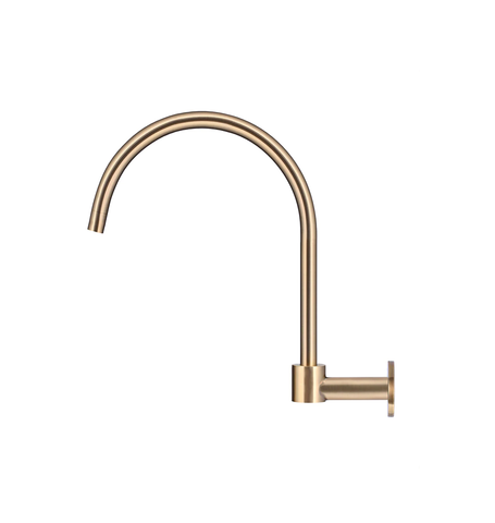 Meir Round High-Rise Swivel Wall Spout Champagne MS07-CH