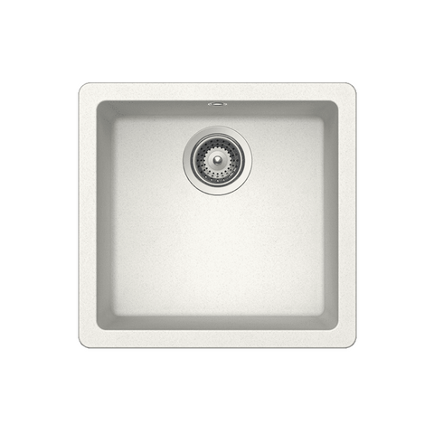 Abey Schock Quadro QN100S Granite Sink Alpina Single Small Bowl 450x430mm (Inset or Undermount) QN-100SW