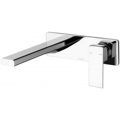 Phoenix Radii Wall Basin Mixer Set 200mm Chrome RA785 CHR (4494579204156)