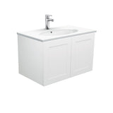 Fienza Rotondo Mila 750mm Wall Hung Vanity Left Drawers White ROT75ML