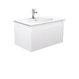 Fienza Rotondo Alina Satin White 750 Wall-Hung Vanity ROT75RW