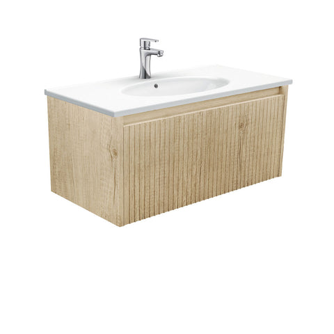 Fienza Rotondo Alina Scandi Oak 900 Wall-Hung Vanity ROT90RSC