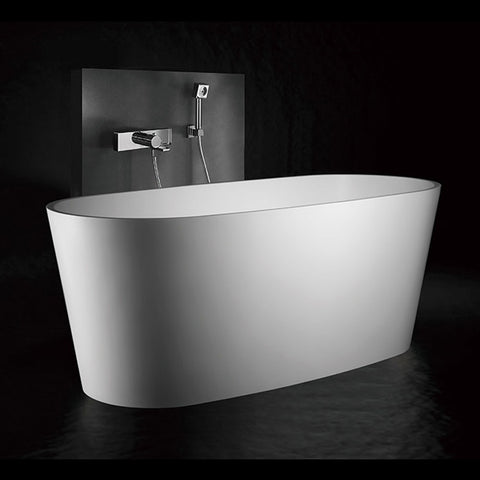 Kaskade Bath Solaya Oval 1570mm Stone Matte White RS01-1570