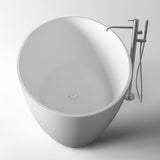 Kaskade Bath Plano Oval 1680mm Stone Matte White RS26-1680