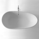 Kaskade Bath Viva Egg 1680mm Stone Matte White RS03-1680