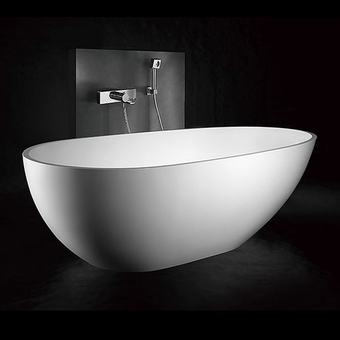 Kaskade Bath Viva Egg 1800mm Stone Matte White RS03-1800
