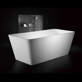 Kaskade Bath Amica Rectangular 1800mm Stone Matte White RS05-1800