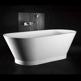 Kaskade Bath Vero Oval 1670mm Stone Matte White RS06-1670