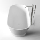 Kaskade Bath Vero Oval 1670mm Stone Matte White RS06-1670