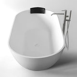 Kaskade Bath Aveo Oval 1500mm Stone Matte White RS12-1500