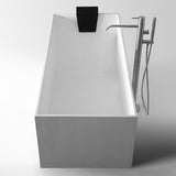 Kaskade Bath Lona Rectangular 1700mm Stone Matte White RS23-1700