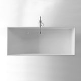 Kaskade Bath Lona Rectangular 1700mm Stone Matte White RS23-1700