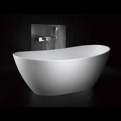 Kaskade Bath Impro Oval 1638mm Stone Matte White RS24-1638