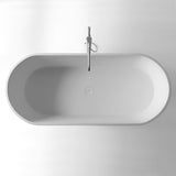 Kaskade Bath Vogue Oval 1700mm Stone Matte White RS27-1700