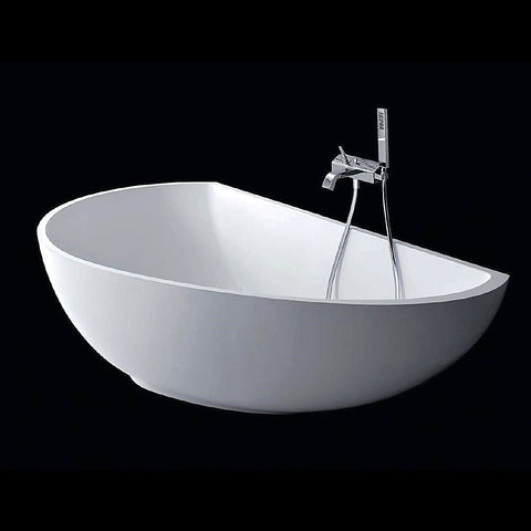 Kaskade Bath Cape Back to Wall 1670mm Stone Matte White RS32-1670