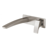 Phoenix Rush Wall Basin Mixer Set 180mm Brushed Nickel RU785-40 (4494577041468)