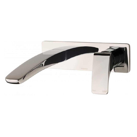 Phoenix Rush Wall Basin Mixer Set 180mm Chrome RU785 CHR (4494576975932)