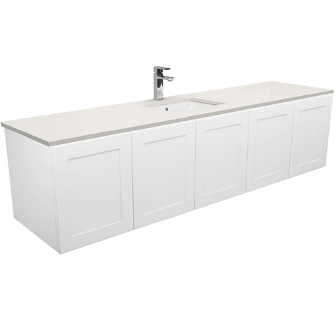 Fienza Sarah Roman Sand Undermount Single Bowl 1800 Mila Wall-Hung Vanity SA180M