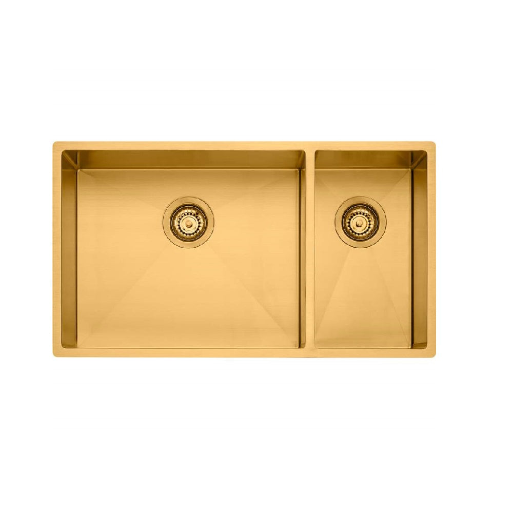 Oliveri Spectra Sink 1 & 1/2 Bowl Brushed Gold SB35AU