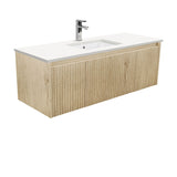 Fienza Sarah Crystal Pure Undermount 1200 Alina Scandi Oak Wall-Hung Vanity SC120RSC