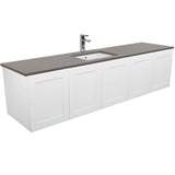 Fienza Sarah Dove Grey Undermount Single Bowl 1800 Mila Wall-Hung Vanity SD180M