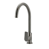 Meir Round Gooseneck Kitchen Mixer Tap Shadow MK03PD-PVDGM