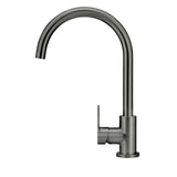 Meir Round Gooseneck Kitchen Mixer Tap Shadow MK03PD-PVDGM