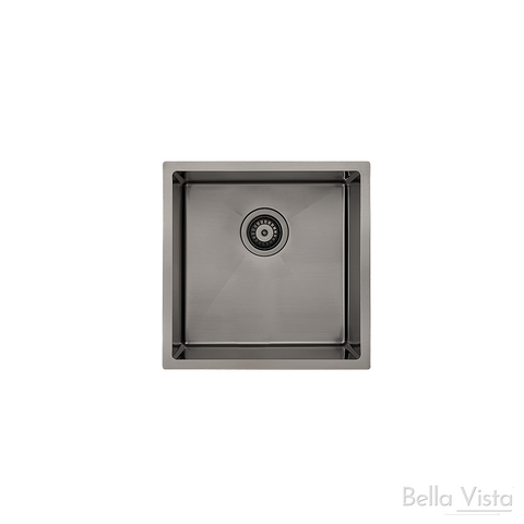 Bella Vista Kitchen Sink Single Bowl 440 x 440 x 250mm Gun Metal SNK-P-4444-GM