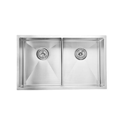 Bella Vista Kitchen Sink Double Bowl 760 x 440 x 250mm Stainless Steel SNK-P-7644-D