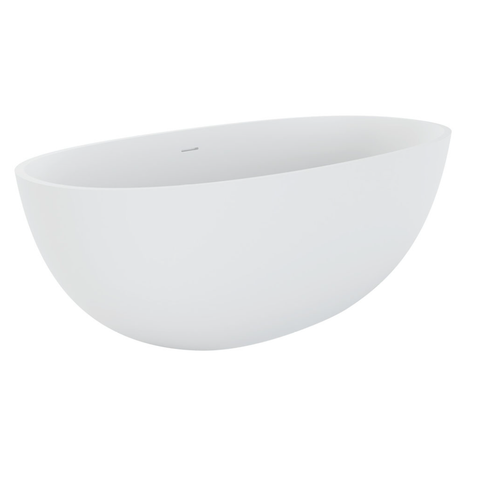 Fienza Sasso 1650mm Stone Bath Matte White ST28-1650