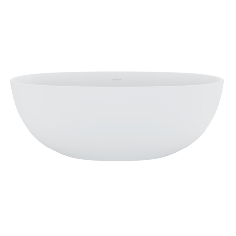 Fienza Sasso 1650mm Stone Bath Matte White ST28-1650