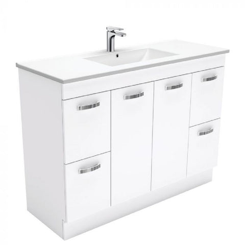 Fienza Dolce 1200mm Vanity with Kicker White TCL120NKW (4488980463676)