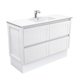 Fienza Dolce Hampton 1200mm Vanity Unit on Kickboard White TCL120TK (4505109954620)