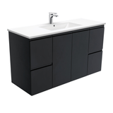 Fienza Dolce Black 1200mm Vanity Wall Hung Black TCL120ZB (4505113362492)