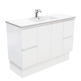 Fienza Dolce Fingerpull Matte 1200mm Vanity Kickboard Matte White TCL120ZK (4505111789628)